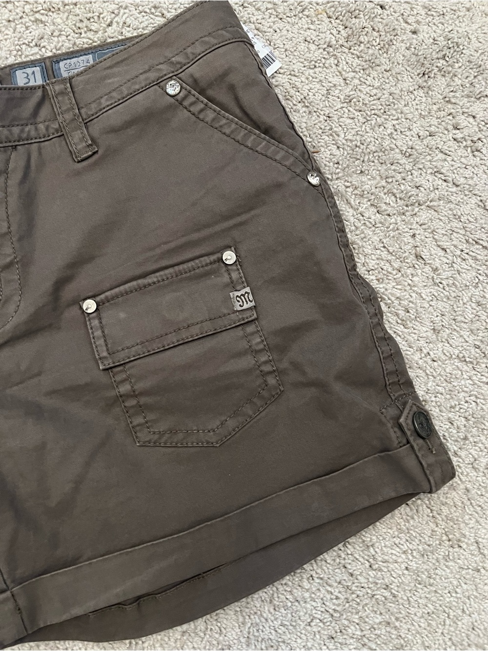 Miss Me Embellished Wing Pocket Shorts NWT Size 31 Western Y2K - Picture 5 of 14